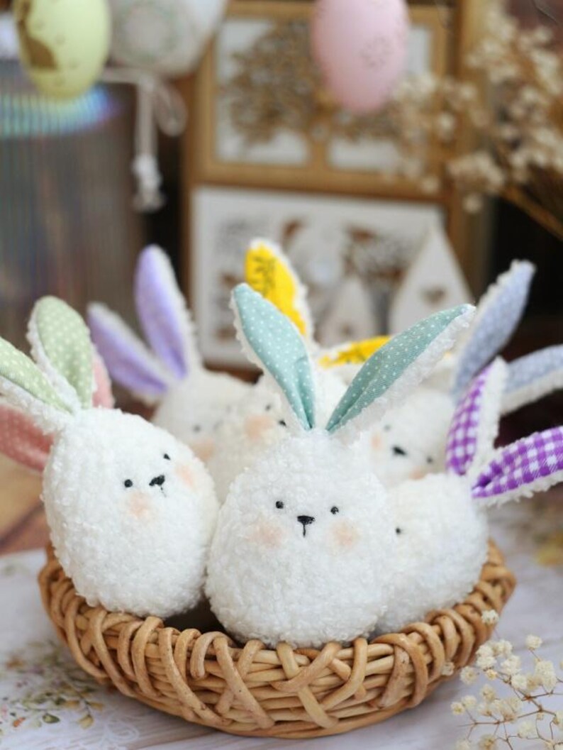 Bunny Egg Sewing Pattern | Easy Easter Plush Toy (PDF Download) - Etsy