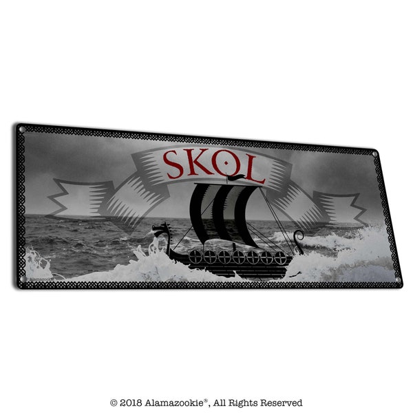 Skol | Metal Sign | Home, Bar, Garage, Man Cave, Pub and Restaurant Decor| Gifts for Viking Kings, Norsemen, Shieldmaidens and Valkyrie