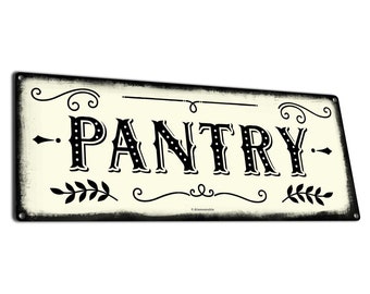 Pantry | Metal Sign | Vintage Farmhouse Decor For Home, Restaurant or Business | Gifts for Mom, Grandma, Chefs, Housewarming, Remodels