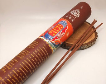 Wang Duk Po Special Incense from Tibet | Contains Red Sandalwood, Agarwood, and Cardamom | Handmade | 35 Incense Sticks | 6 or 9 Inch Sticks