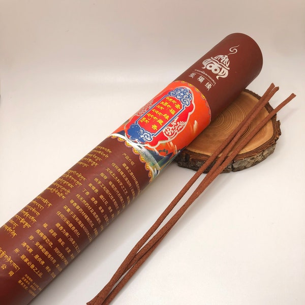 Wang Duk Po Special Incense from Tibet | Contains Red Sandalwood, Agarwood, and Cardamom | Handmade | 35 Incense Sticks | 6 or 9 Inch Sticks