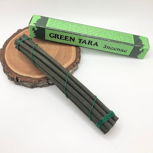 Green Tara Small Tibetan Incense | 4 Inches Long | 13 Sticks | Handmade in Nepal