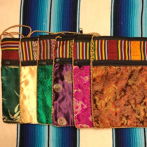 Brocade Bag with Bhutanese Woven Fabric