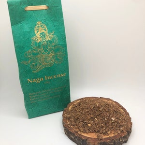 Naga Offering Incense Powder | 100 grams | Handmade by Buddhist Nuns in Nepal | Charcoal Required to Burn |