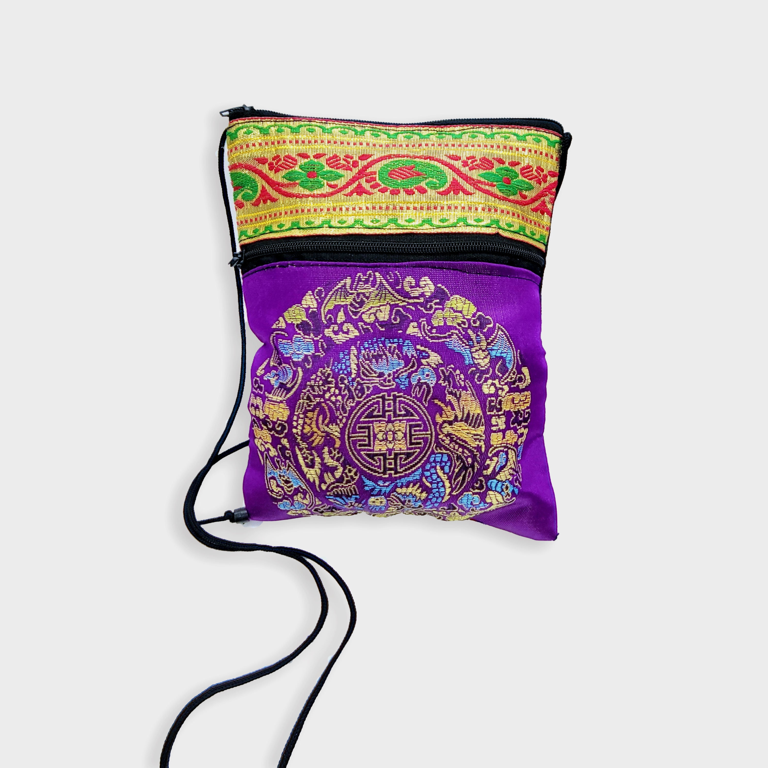 Small Brocade Bag With Bhutanese Woven Fabric - Etsy display picture 1