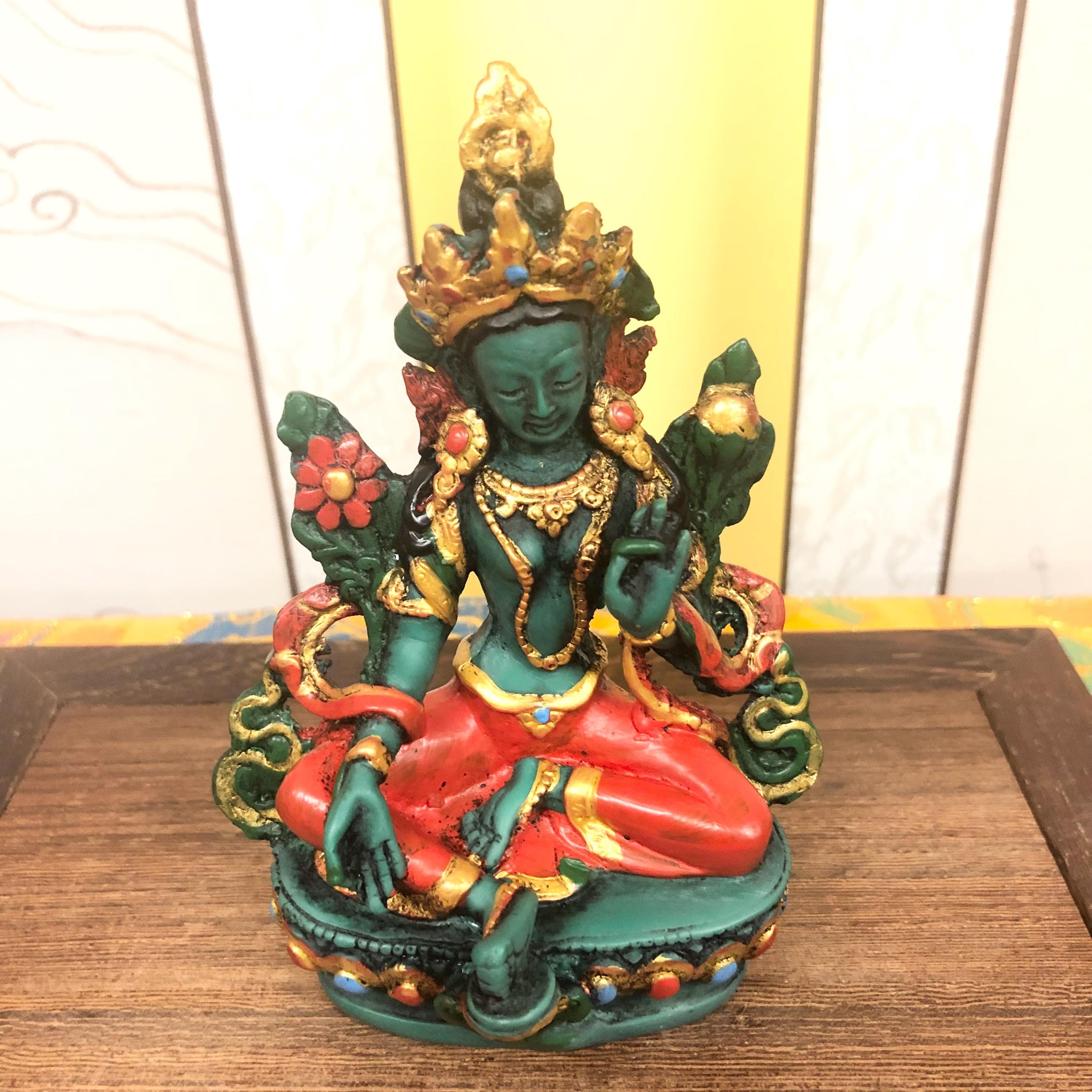 仏教芸術品 白銅蓮花観音仏像 古銀仏像 神像 白銅 銀 禅意仏像