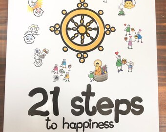 21 Steps to Happiness: Essential Spiritual Concepts for Young People | Leslee Hare | New Paperback Book | Proceeds Benefit Meditation Center