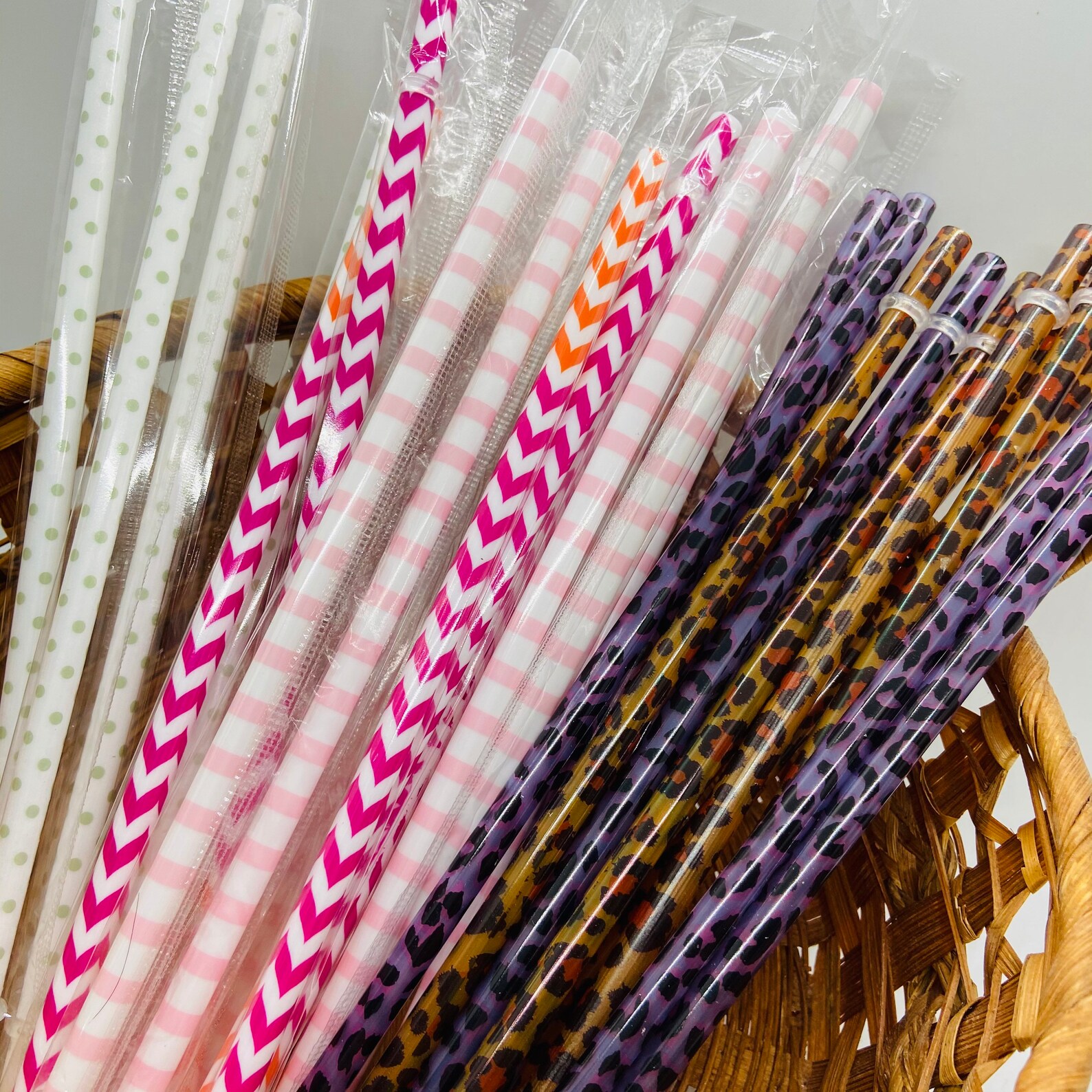 Reusable Plastic Straws With Stoppers Reusable Straw for | Etsy