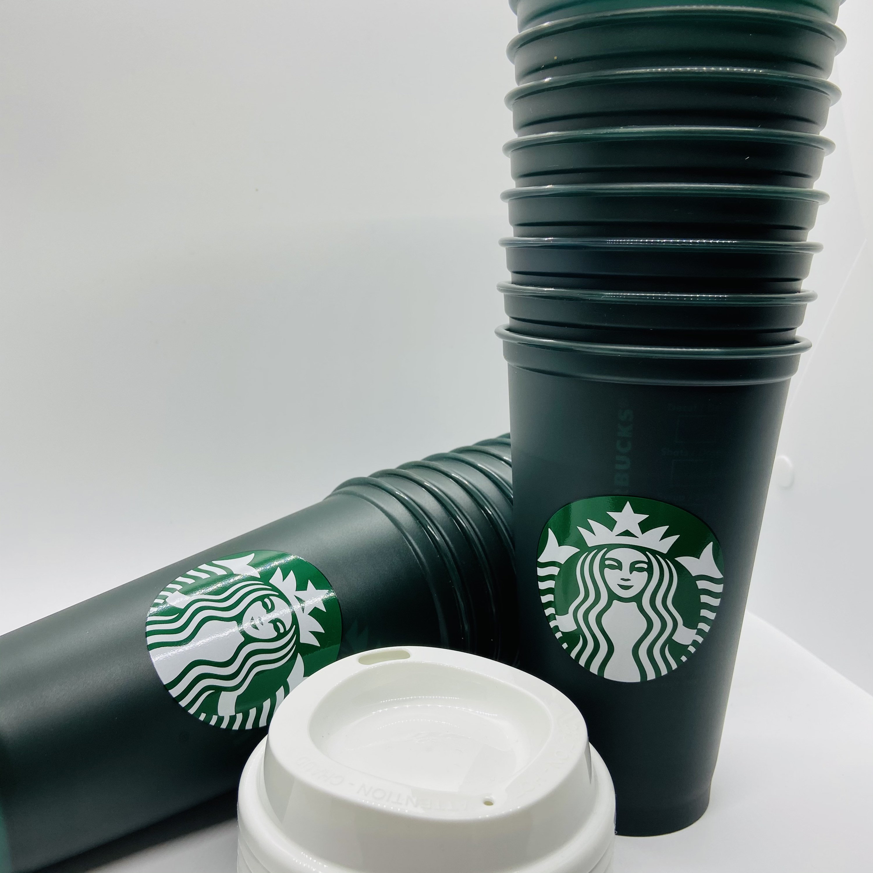 Starbucks Reusable Green Hot Cup Plain 16oz Starbucks Hot Etsy