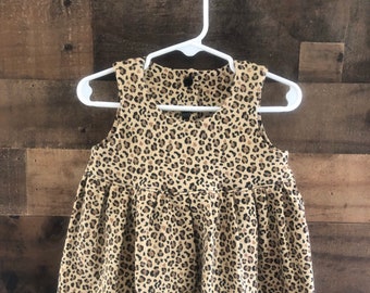 little girl cheetah print dress