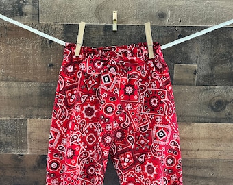 Bandana Print Cotton Haram Pants
