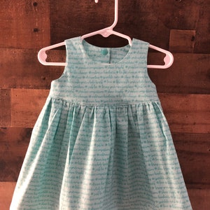 Dream Big Affirmation Dress. Baby Dress. Little Girl Dress. Toddler Dress.