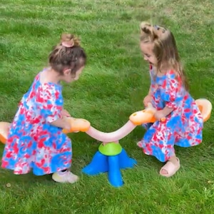 Patriotic Tie Dye Toddler Girl/Big Girl Knit Twirl Dress
