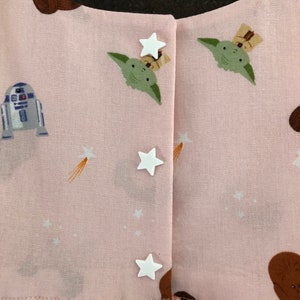 Baby Girl, Little Girl dress made with licensed STAR WARS fabric image 2