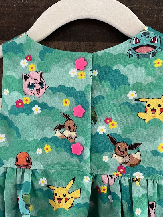 Gotta Catch This One Green Baby, Toddler Dress/romper Made With Licensed  Pokemon Fabric - Etsy