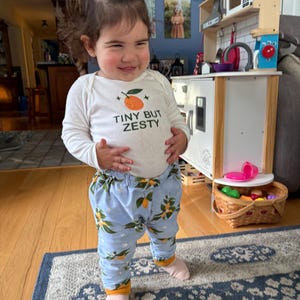 Tiny But Zesty Baby Jogger set: Reversible Joggers; Short Sleeve or Long Sleeve Onesie