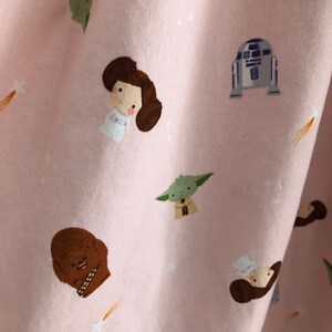 Baby Girl, Little Girl dress made with licensed STAR WARS fabric image 3