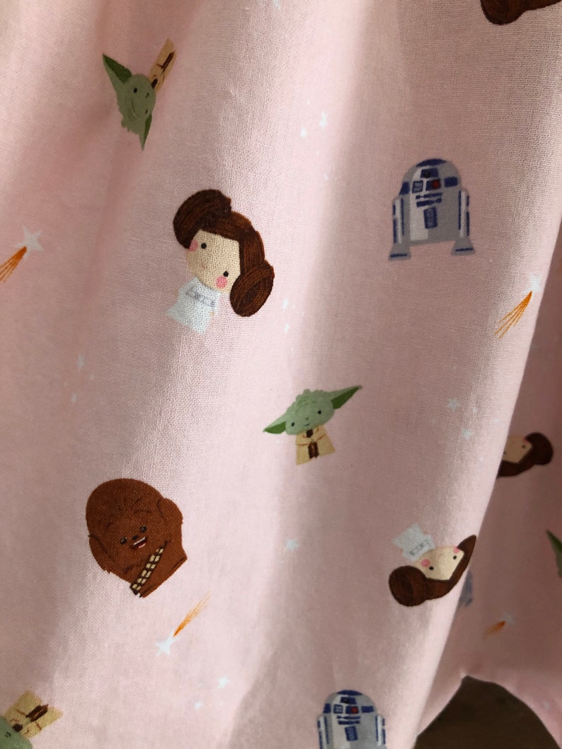 Baby Girl, Little Girl dress made with licensed STAR WARS fabric image 3