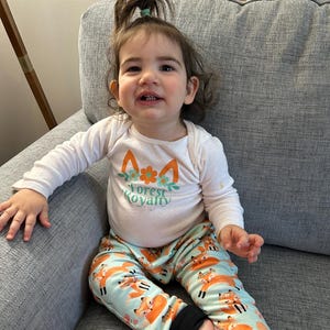 Forest Royalty Baby Jogger set: Reversible Joggers; Short Sleeve or Long Sleeve Onesie