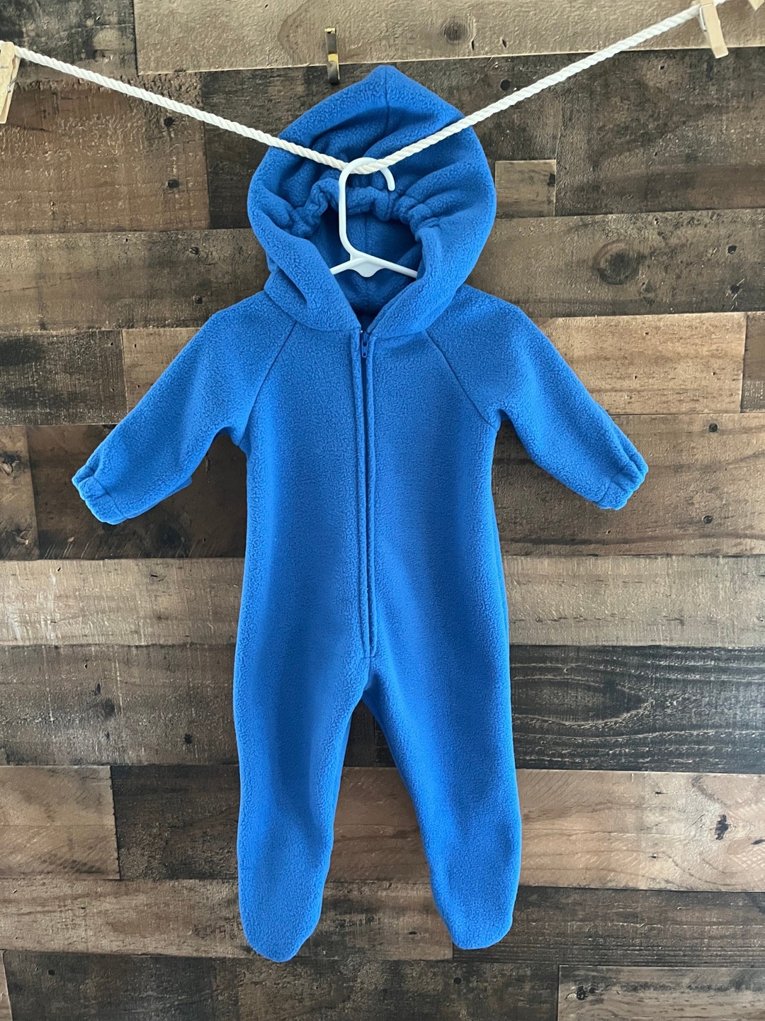 Linus Blue Blanket Antipill Fleece Baby Bunting. Toddler Junpsuit Etsy