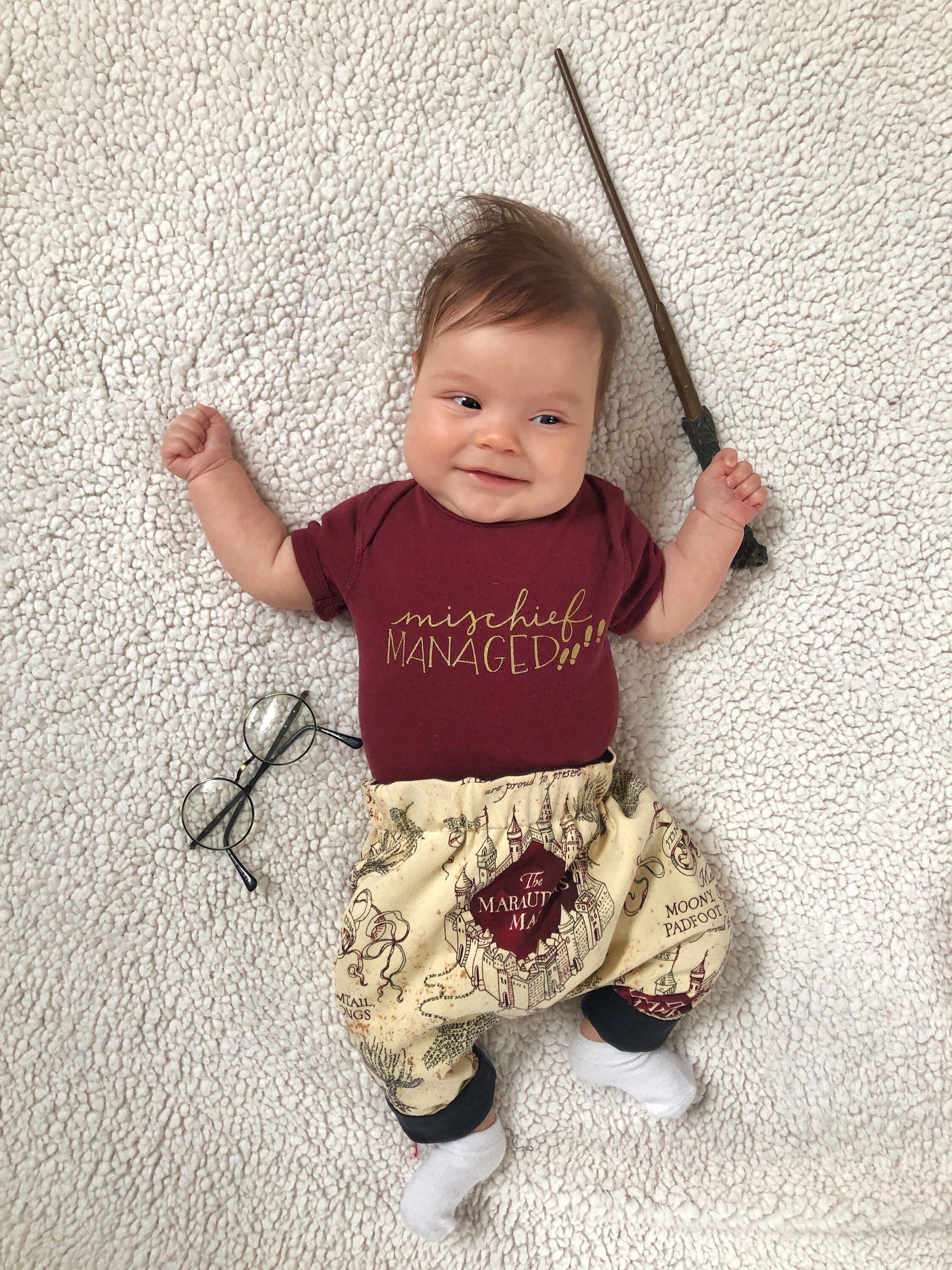 Harry Potter Baby Boy/Girl Cotton Sleeveless Graphic Romper
