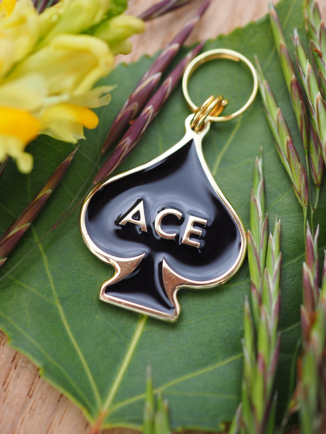 Ace of Spades Personalized Pet Tag Custom Dog Tag Cat Tag Cat Etsy