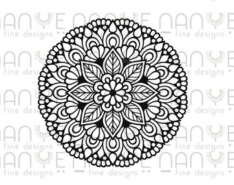 Mandala Svg, Mandala Flower Svg, Floral, Mandala Cut File for Cricut Silhouette, Instant Download, Mandalas svg, Boho SVG, Yoga ,SVG Designs