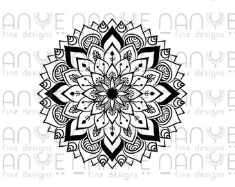 Mandala Dxf, Mandala, SVG, Yoga SVG, Mandala Cut File, Spiritual, Sacred Symbols, Laser Cut Wall Art, Boho SVG, Mandala, Geometric Design