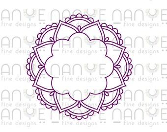 Mandala Svg, DXF File For CNC, Laser Cut File
