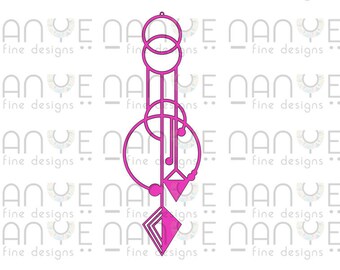 Modern Macrame Svg, DXF File For CNC, Laser Cut File