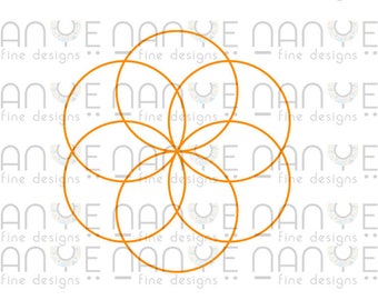 Flower of Life Svg, DXF File For CNC, Laser Cut File