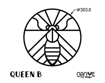 Bee SVG, DXF File For CNC, Laser Cut File