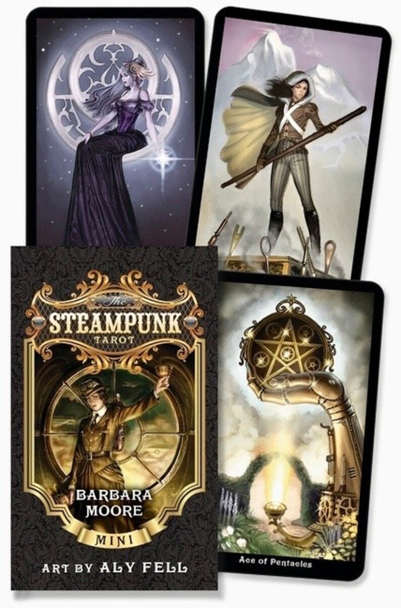 Steampunk Tarot Cards Digital Guidebook Card Deck Divination Tarot Etsy