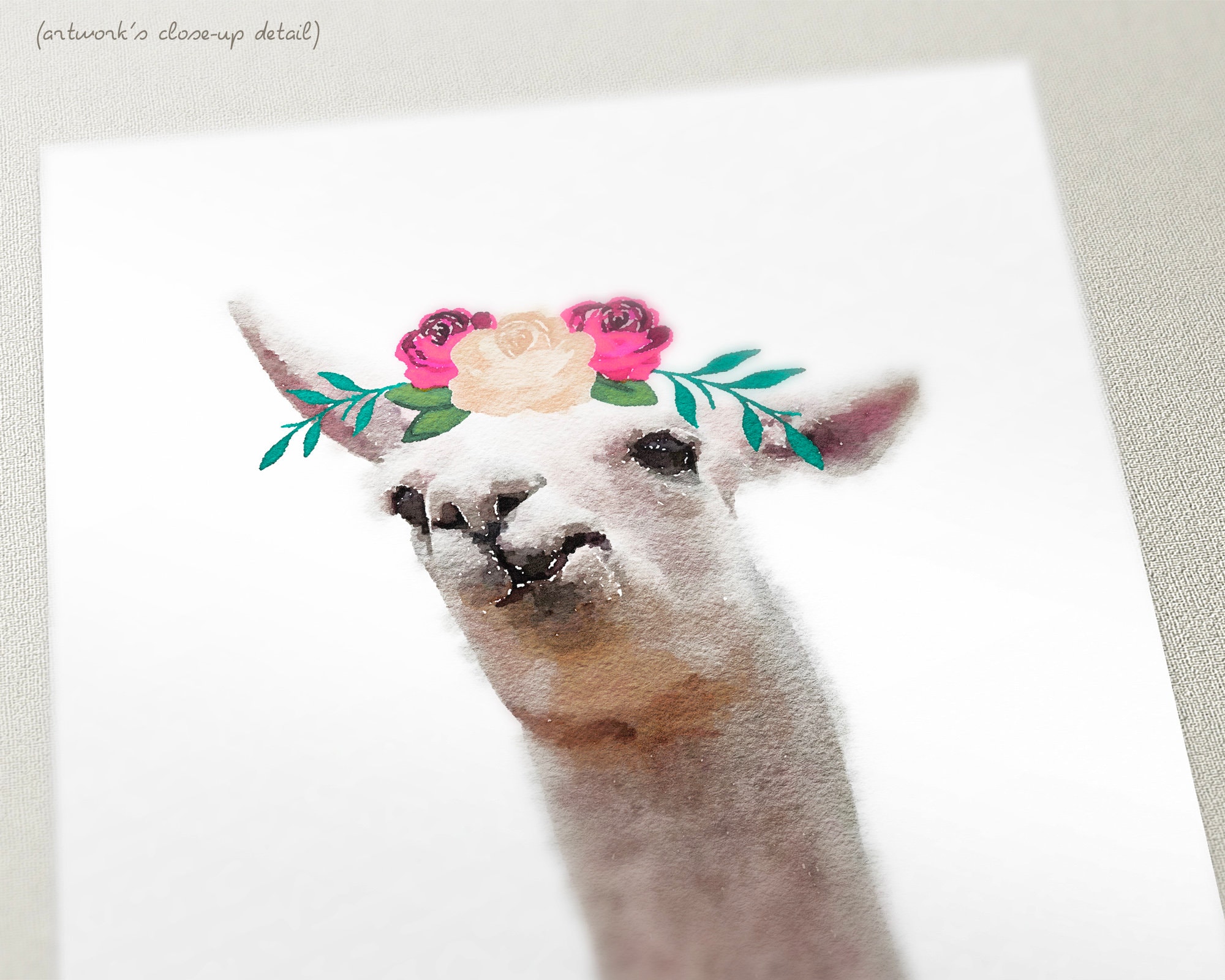 Llama Wall Art Set of 3 Prints Girl Nursery Decor Funny Etsy