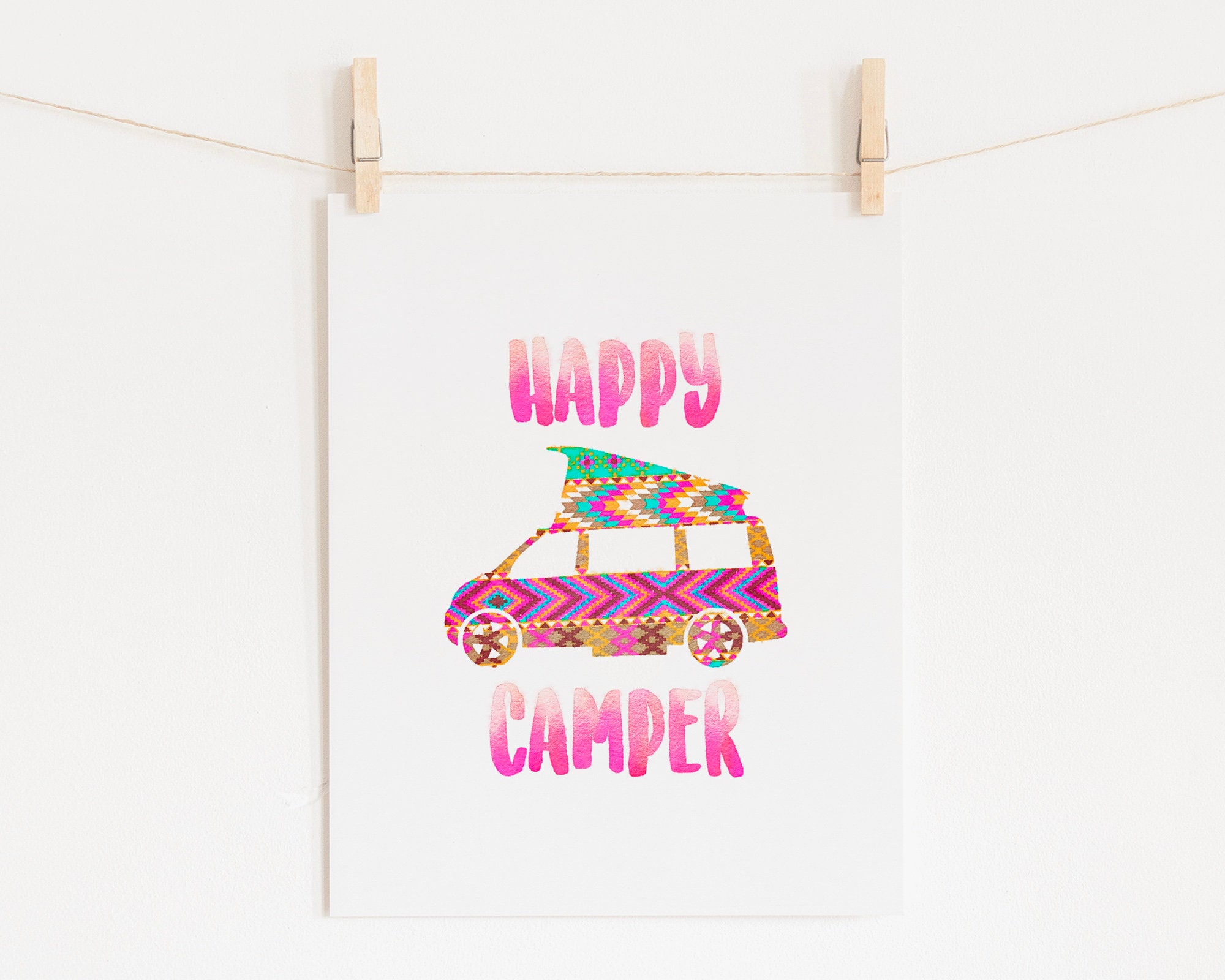 Camper Printable Happy Camper Printable Paint