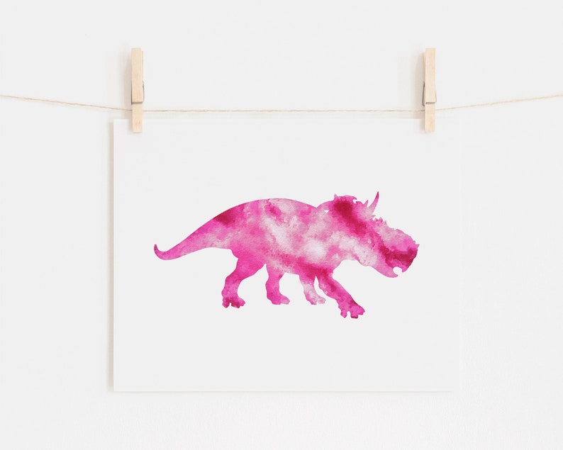 Dinosaur wall art set of 9 prints kids room decor watercolor dinosaur poster printable art dinosaur wall decor dinosaur nursery decor