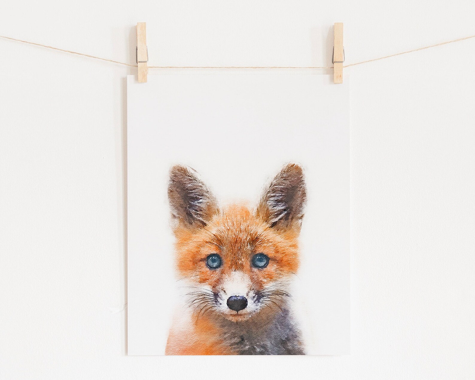 Woodland Animals Wall Art Set Printable Art Watercolor Etsy UK