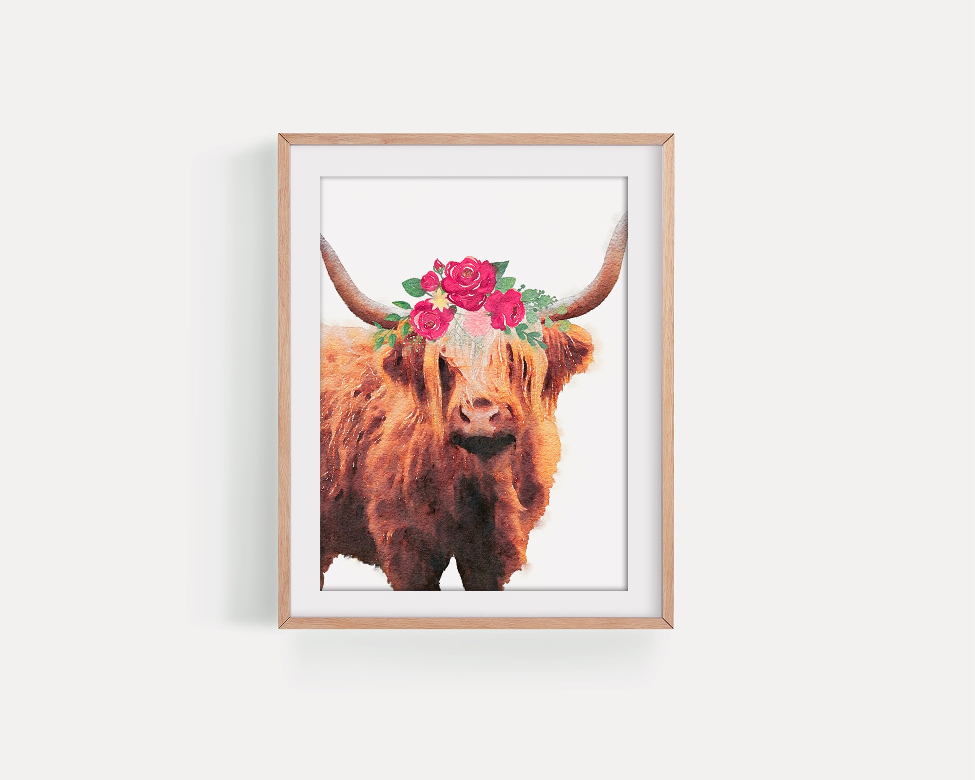 Highland Cow Wall Art Set of 3 Prints Boho Nursery Wall Art Etsy UK