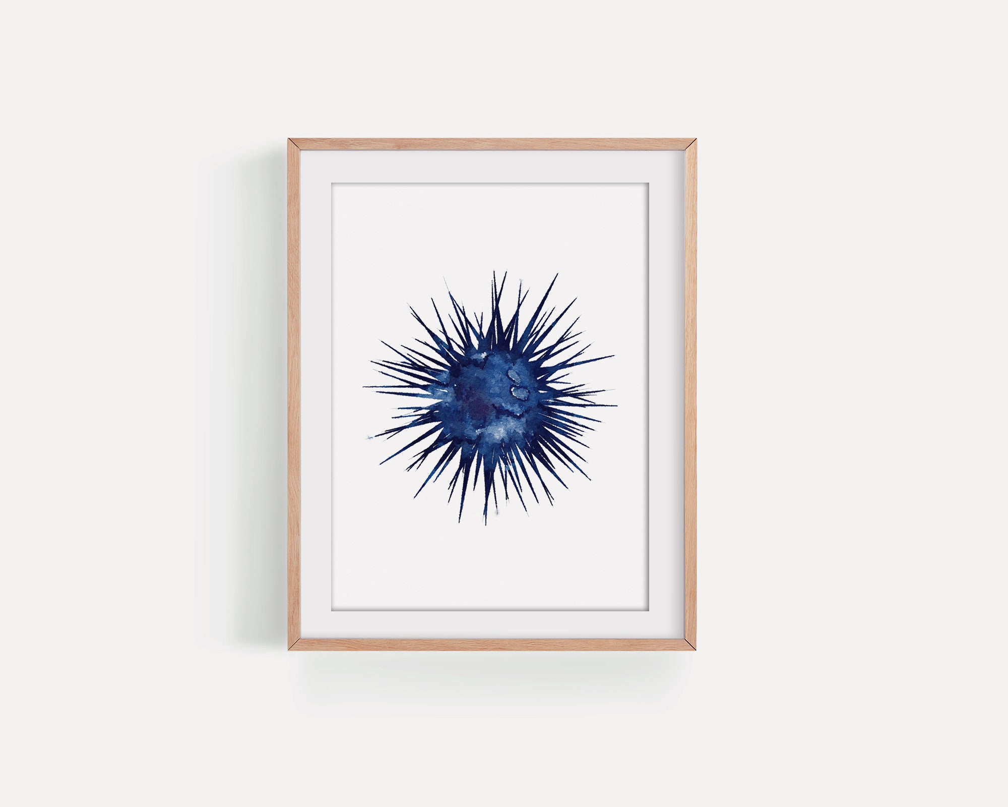 Sea urchin art nautical wall decor coastal home wall art Etsy