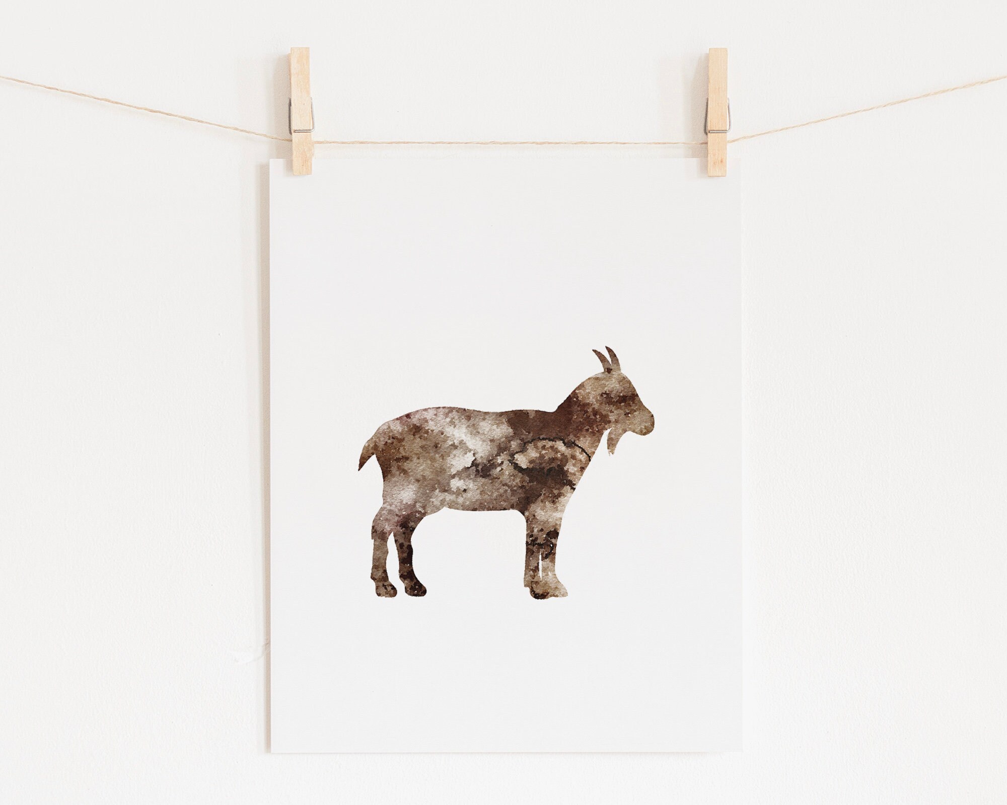Farm Animals Printable Wall Art Set of 6 Prints Farmhouse Etsy