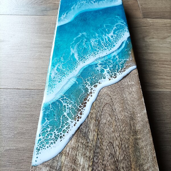 Sweeping wave ocean resin board