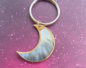 Crescent Moon Keychain