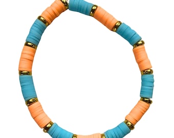 Ocean Sunset Clay Bracelet