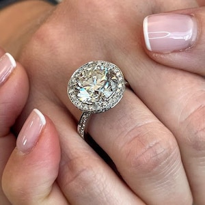 5 Carat lab created oval diamond ring-  lab grown diamond engagement ring - man made diamond ring -  ring for her - proposal wedding ring