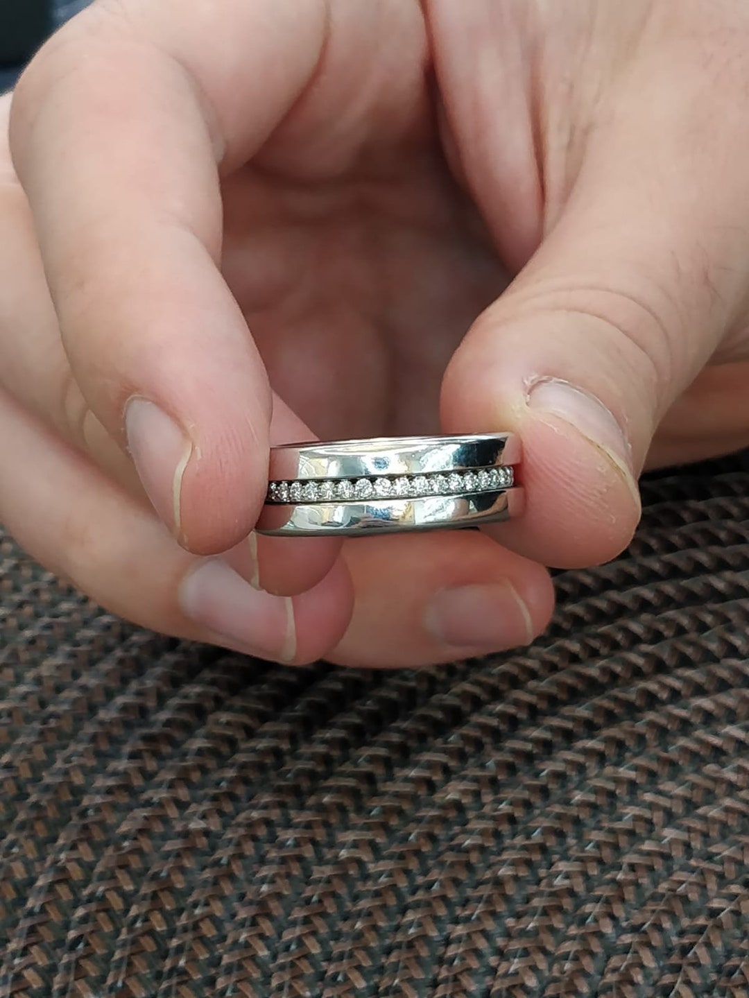Men Ring - Fidget Ring - Father Birthday Gift - Customized Men Ring - 1 ...