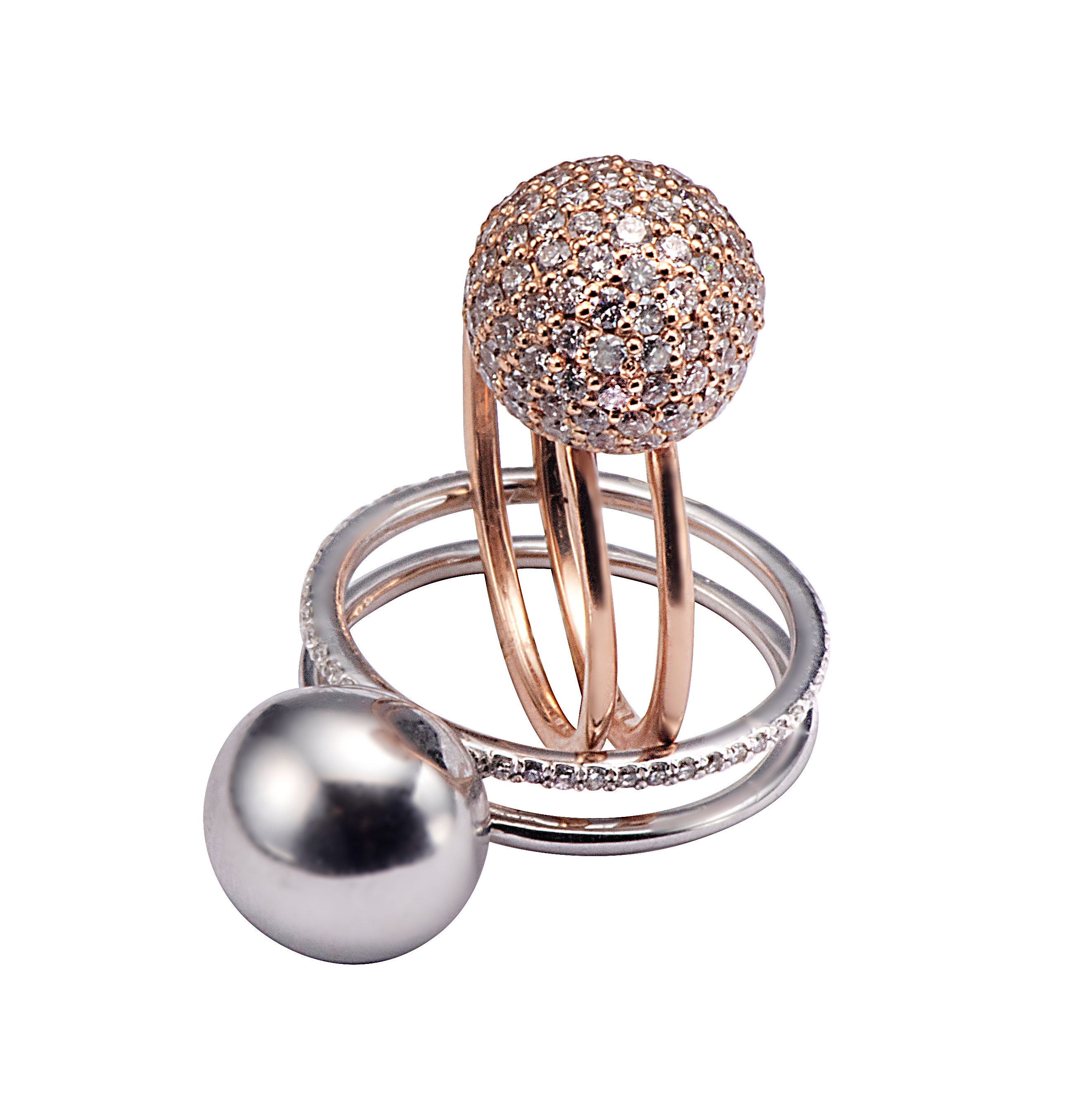 Tenlacum Grande palloncino a forma di anello di diamante, in lamina di elio, per fidanzamento, proposta di matrimonio, decorazione per feste (110 x 60 cm