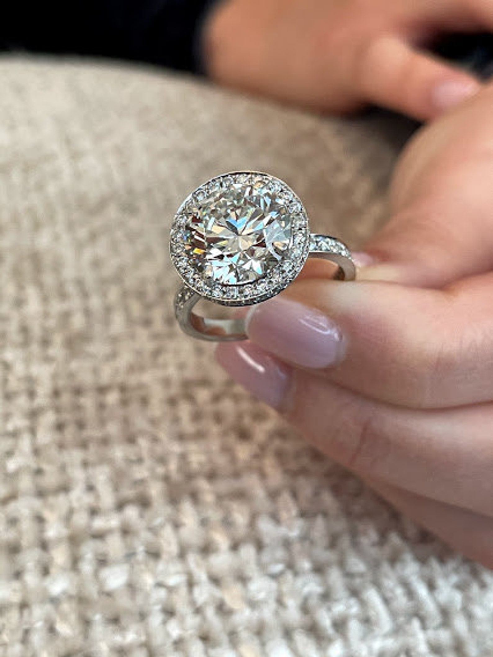5 Carat Lab Created Oval Diamond Ring Lab Grown Diamond