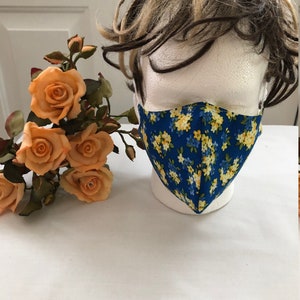 Adult no filter Puckett Handmade 100% Cotton face Mask. USA seller, quick shipping