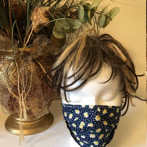 Adult with filter Puckett Handmade 100% Cotton face Mask . USA seller, quick shipping