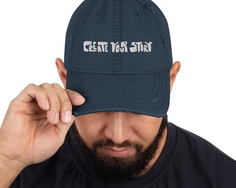 TSC Workshop - Create Your Story Distressed Dad Hat